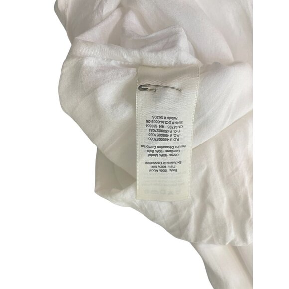 Wilfred White Sleeveless Embroidered Dress XS Lightweight Cotton - Picture 10 of 10